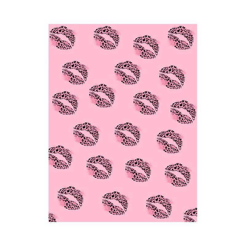 Pink Abstract Wall Art Canvas Poster Living Room Bedroom Core Decorative Painting