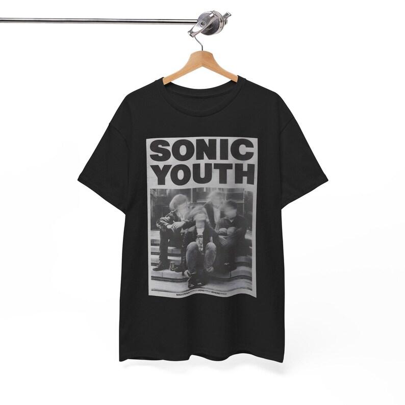 2026 Summer Fashion Trendy Tee Men Women Vintage Top Sonic Youth _vintage Portrait_ T-shirt _ Noise Rock & 90s Alternative Graphic Tee 4XL