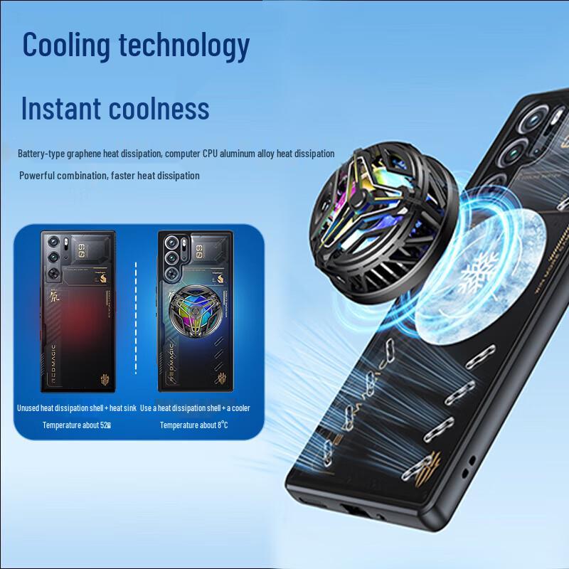 STRYFER Transparent Gaming Cooling Phone Case for Nubia Red Magic 10 Series