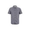 Square Neck Button Casual Sports Short Sleeve Shirt Men Shirts Gray J317422-CHW