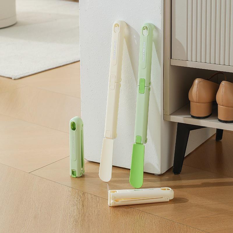Long Handle Foldable Shoehorn - Easy Reach for Elderly and Pregnant, No Bending Required