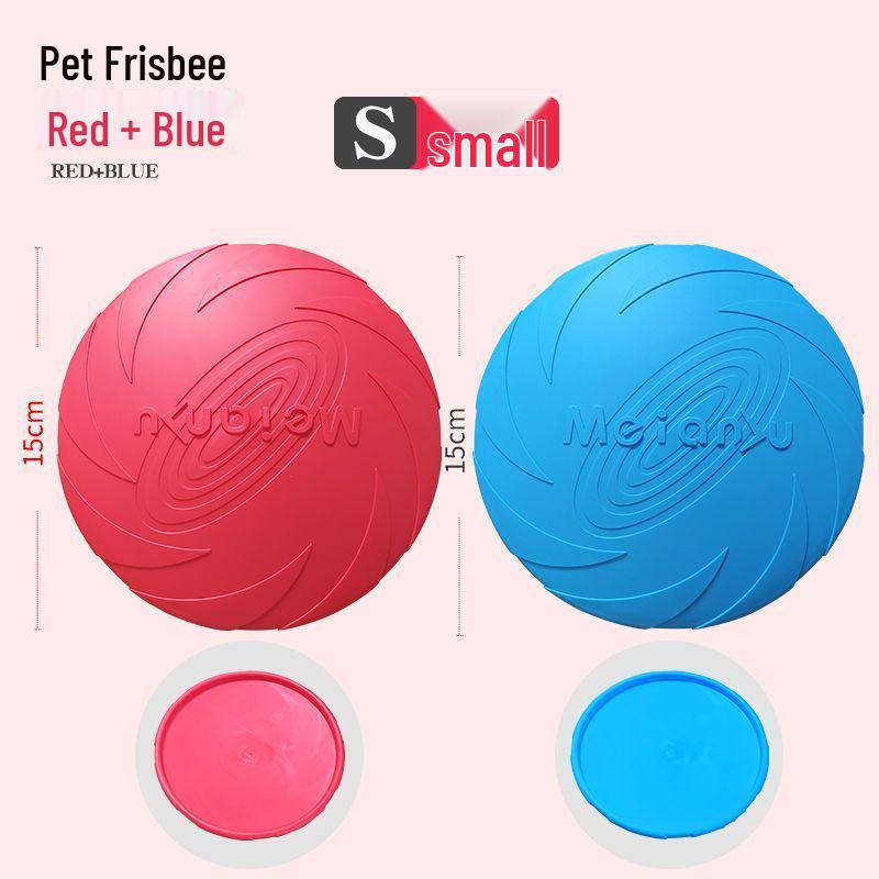 Silicone Bite-Resistant Floating Dog Frisbee Toy for Training Border Collies & Large Dogs