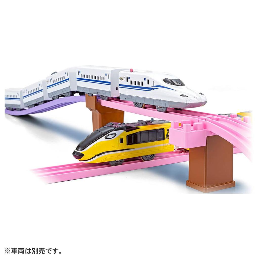 Takara Tomy Plarail Scenic Color Rail Kit and Train Train Toy Ages ~Flowers Railways~ 3+