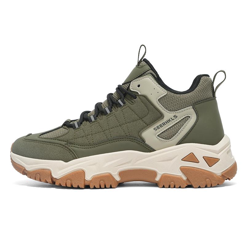 

New Men s Casual Sports Shoes Outdoor Breathable and Comfortable Running Shoes Large Size Thick Soled Hiking Shoes 39