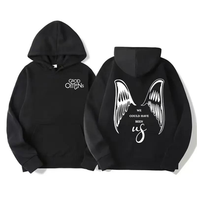 

Autumn hoodie Series Good Omens printed men s and women s retro aesthetic sportswear casual pullover Hooded L