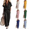 Short Sleeved Fashionable Casual Pants Two-piece Set