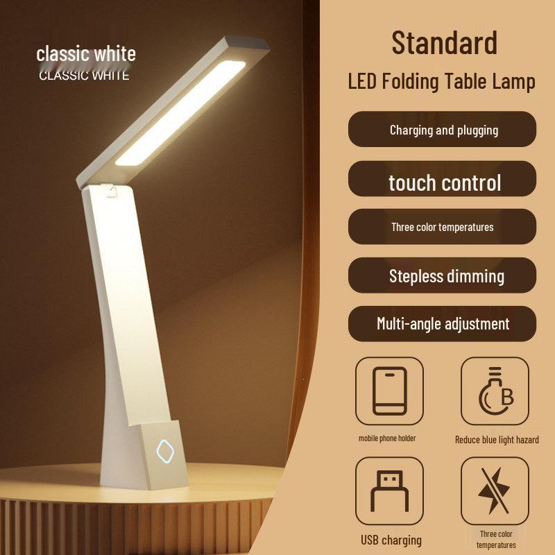 LED Eye-Protection Desk Lamp for Children's Study, Bedroom, Bedside, and Dormitory Use