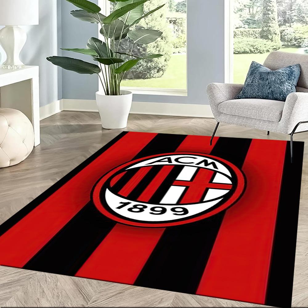 Ac Milan Area Rug Perfect For Balcony Hallway Bedrooms Entryway Antislip Carpet Decorate Offices Spiritual Gift