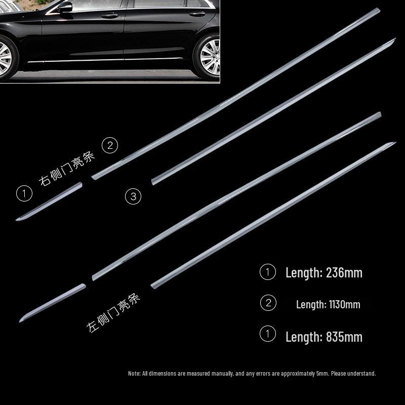 Mercedes-Benz Maybach S-Class Rear Bumper Chrome & Decorative Strips for S400, S500, S600.