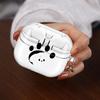 Cute Footprint Kitten Dog Case For Samsung Galaxy Buds 4Pro 4 Pro Live 2 3 FE 3Pro 2Pro Clear Earphone Cases Cover With Hook