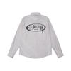 Mens Oversized Waffle Knit Long Sleeve Tee With Washed Print Soft Cotton Blend Winter Casual Wear