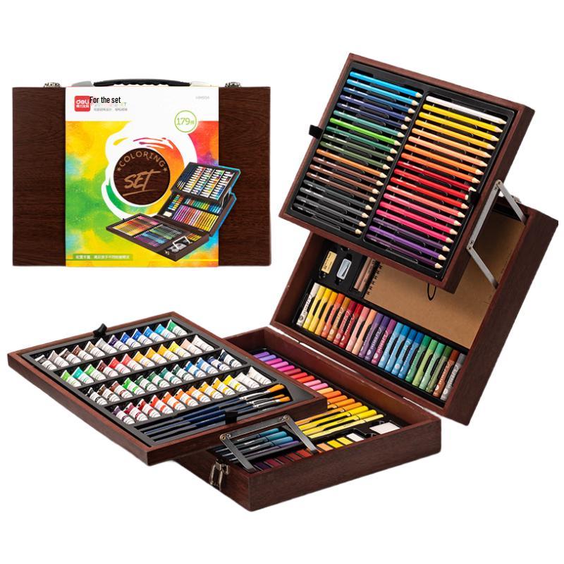 Deli 179-Piece Kids  Deluxe Art Set Gift Box