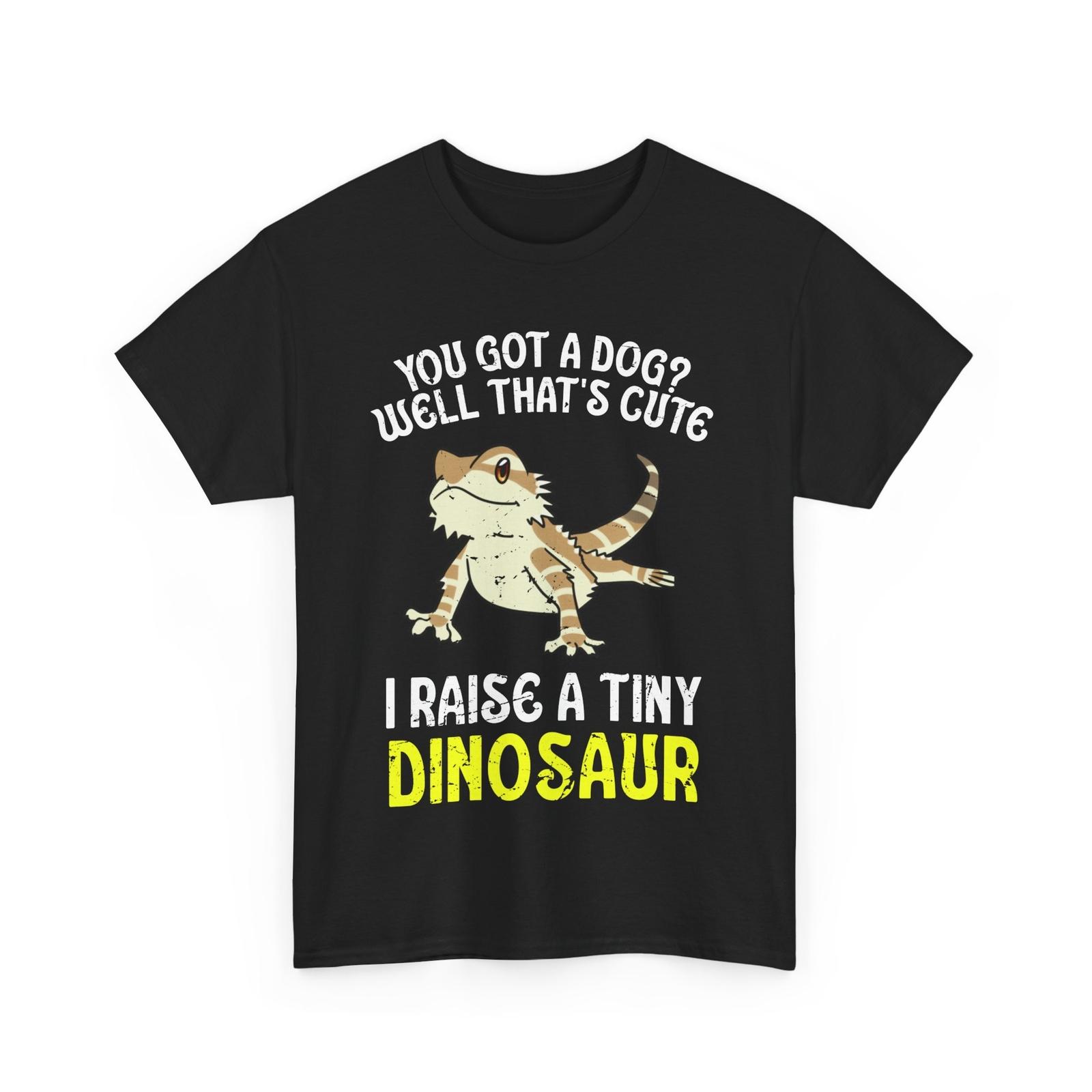 Bearded Dragon Reptiles I Raise A Tiny Dinosaur Lizard Lovers Funny T-Shirt Mens Womens Tees Top L