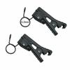 NiceAI Mikrofonklemme, Verstellbarer Schlaufeninnendurchmesser von 6,2 mm bis 7,5 mm, Vielseitig, Kompatibel mit Sony UWP Serie Mikrofonhalter, Schwarz, Set o