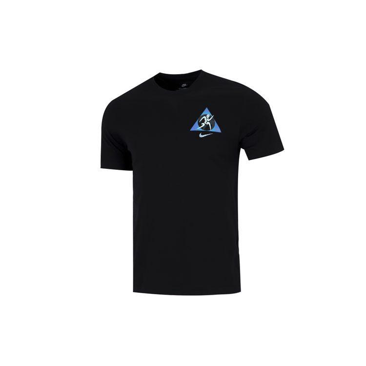 Nike T Shirts Men's Black Crew Neck Moderate Straight Fit DQ1070-010