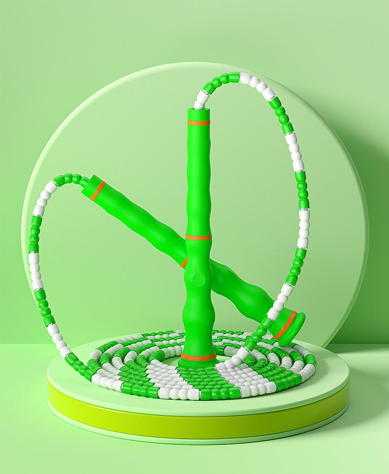 Adjustable Bamboo Jump Rope for Kids & Beginners: Ideal for Kindergarten, Primary School, Physical Education, and Weight Loss.