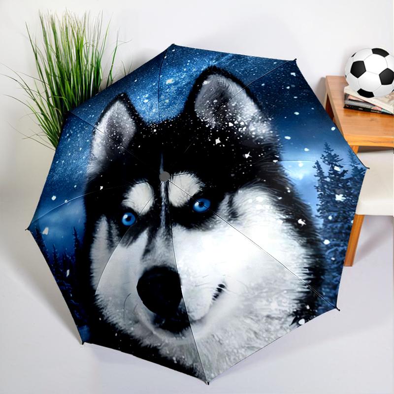 Cute Corgi Puppy Dog Umbrella Automatic Open/close, Sturdy Iron Frame & 8-Rib Struct, Umbrella for Women & Men, Christmas Gifts