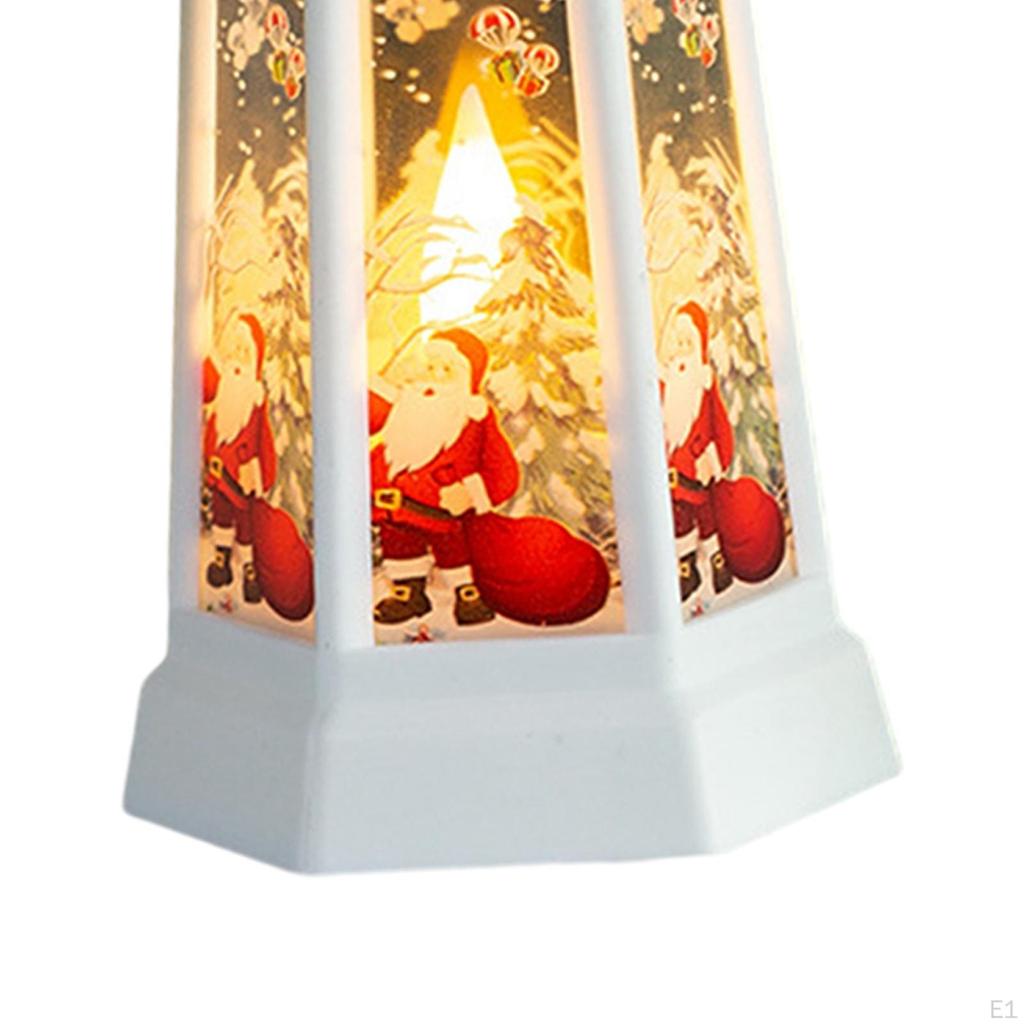 Christmas Lantern Night Lamp Table Nightlight for Living Room Fireplace Decoration