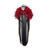 Halloween Long Ribbon Veil Floral Hair Band Girls Day Of The Dead Red Rose Flowers Headdress Party Cosplay Gothic Head Hoop
