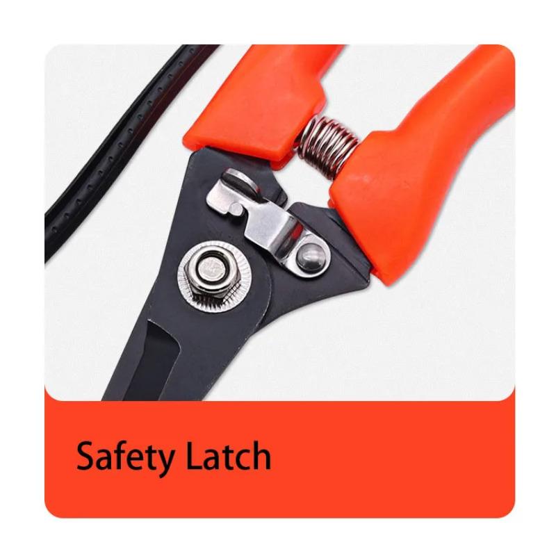 Stainless Steel Blade Tree Branch Repair Shear PVC Handle Clipper Gardens Blackening Pruning Scissor Hand Tools for Gardening