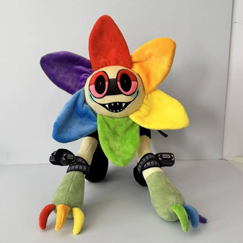 Haoyuan Dandy's World Twisted Dandy Plush Toy 30Cm Soft Rainbow Flower Stuffed Doll Skin-Friendly Pp Cotton Perfect Gift For Kids Fans Home Decor Collectible