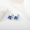 Colorful Butterfly Pierced Ear Clip Earrings