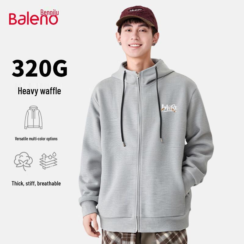 

Baleno Men s Heavyweight Casual Hooded Jacket L