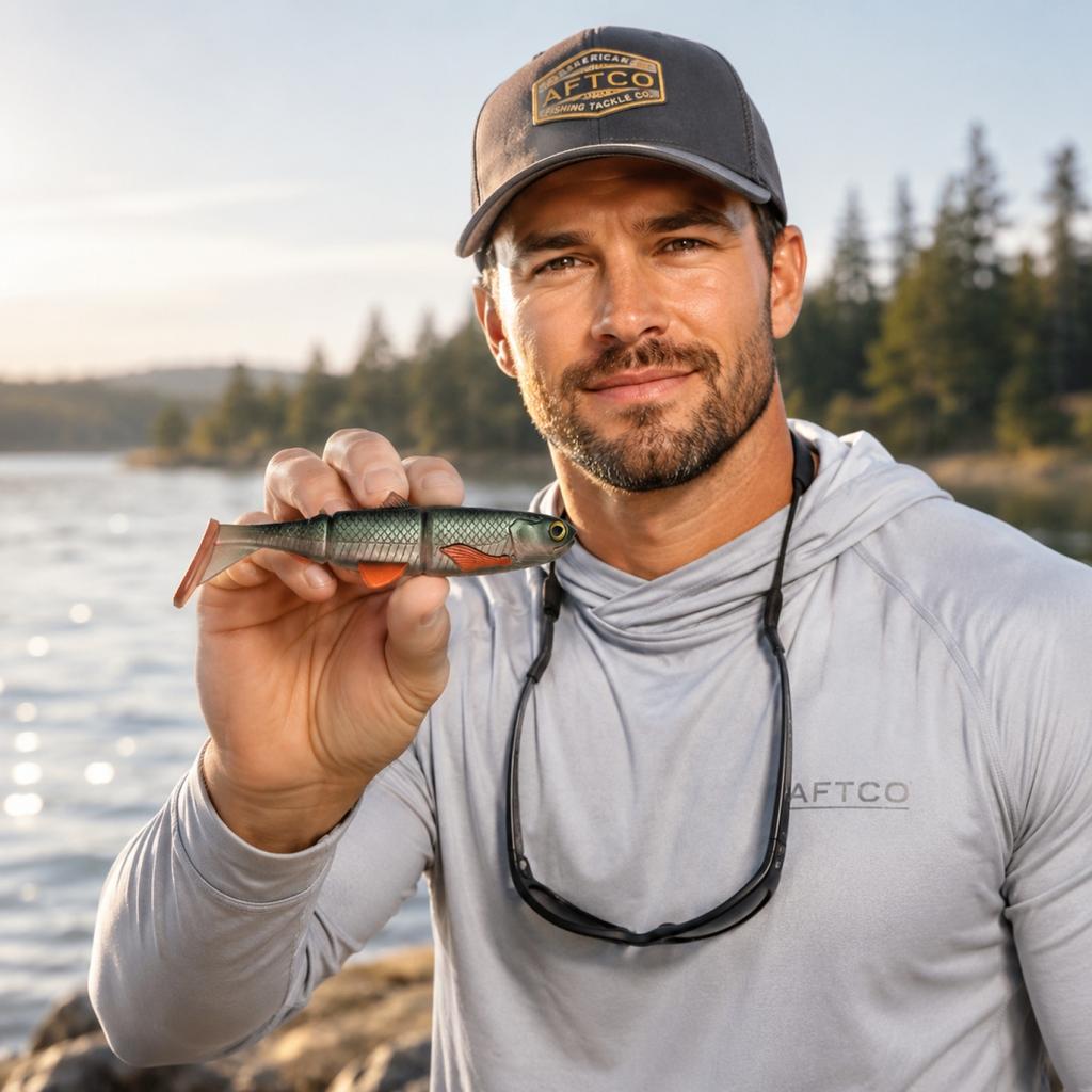 16cm 25g Soft Fishing Lure Multi-Jointed Swimbait with T-Shaped Tail Realistic PVC Body Artificial Bait for Freshwater and Saltwater Fishing