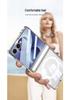 Samsung Z Flip 8 Case: Transparent, Magnetic, Wireless Charging, Soft Airbag Design, Solid Color.