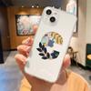 Fashion Letter Flowers Art Luxury Transparent Soft Phone Case For iPhone 15 14 13 12 11 Pro Max XS X XR 7 8 Plus Cover Fundas