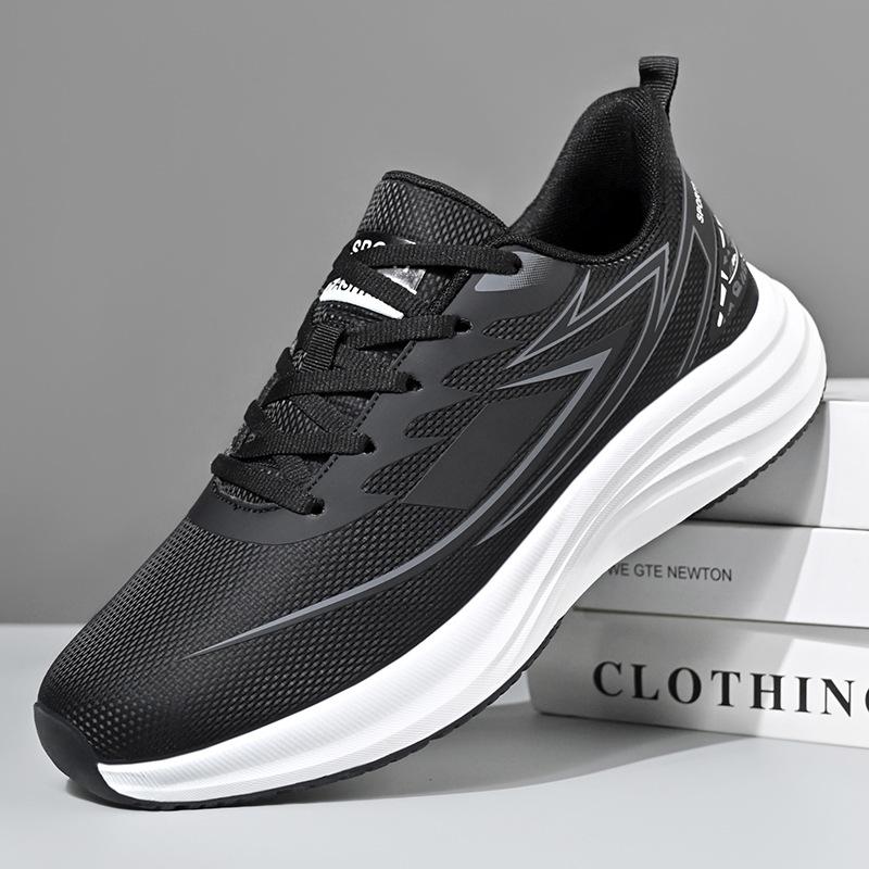 Autumn and winter leather surface warm running shoes casual versatile comfortable sports shoes new men's shoes