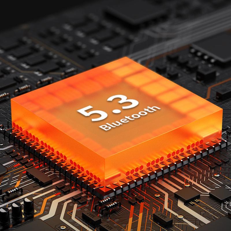 Casque Bluetooth Transparent casque de sport semi-intra-auriculaire casque à batterie