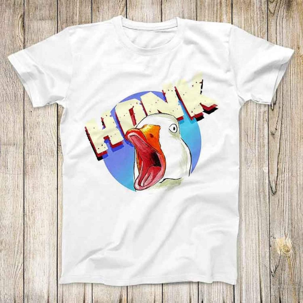 Honk Goose D20 Duck Animal D&D Guess I Ll Die DnD Top Tee Best Cute Gift Men Women Unisex Retro Style T-Shirt 3152