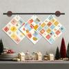 Cleaning Cloth Reusable Kitchen Dish Towels Eco-friendly Microfiber Marple Leaves Plaid Print Dishcloths Lint Free Washable Duster Rags Tea Towels