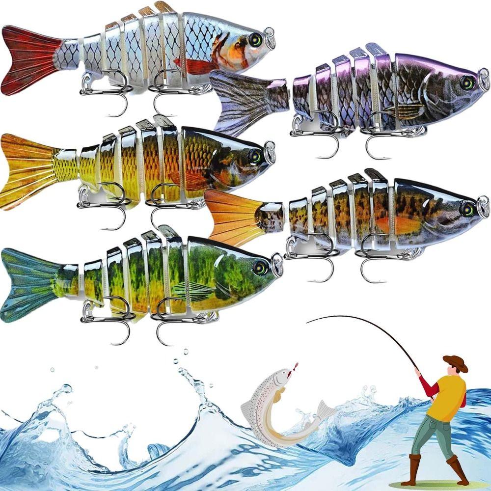 10cm Bionic Swimming Bait 7 Segment Bionic Fishing Lures New Hard Bait  For All Kinds Of Fish