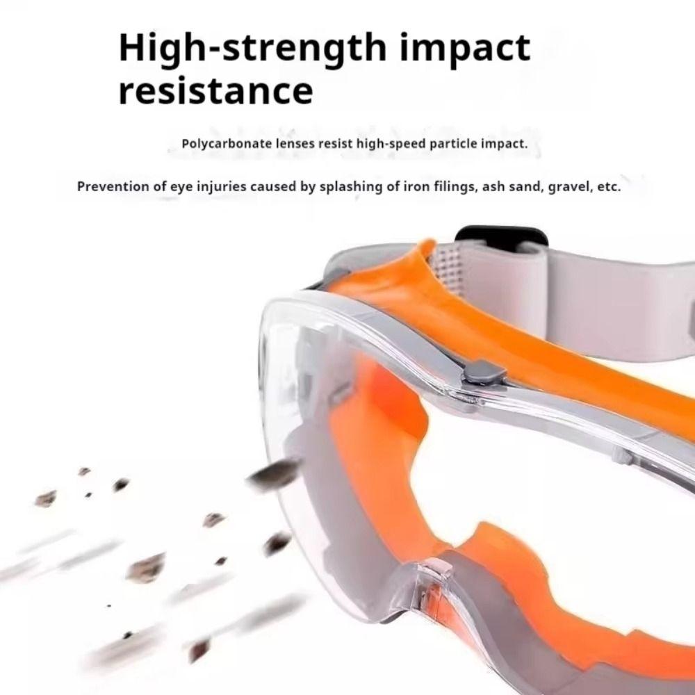 Anti Scratch Safety Glasses Clear Lens Dust Proof Goggles Anti Fog Goggles  Eye Protection