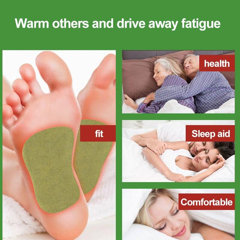 Wormwood Foot Patch Improve Sleep Relieve Anxiety Body Detox Slimming Pads Feet Massage Care Plaster