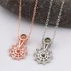 2021 Douyin 100 Sentences Of The Same Ferris Wheel I Love You Collarbone Chain Short Women'S Necklace