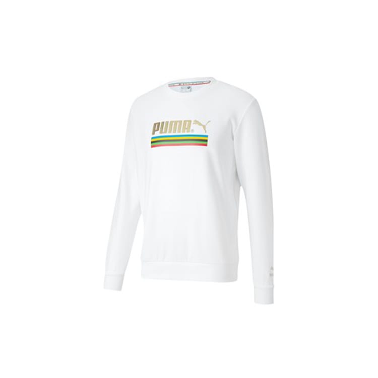 Puma Sweatshirts Men's White Crew Neck Moderate Regular 599285-02