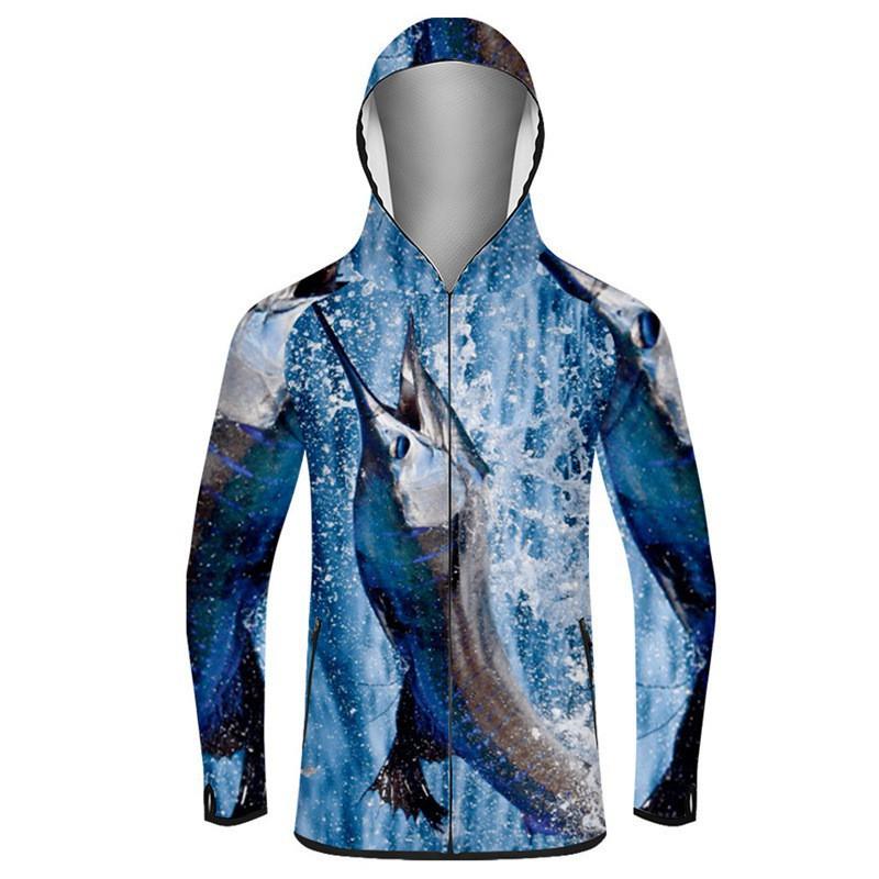 

Long-sleeved Hooded Fishing Clothes Sun Protection Warm 24-hour Shipping International M