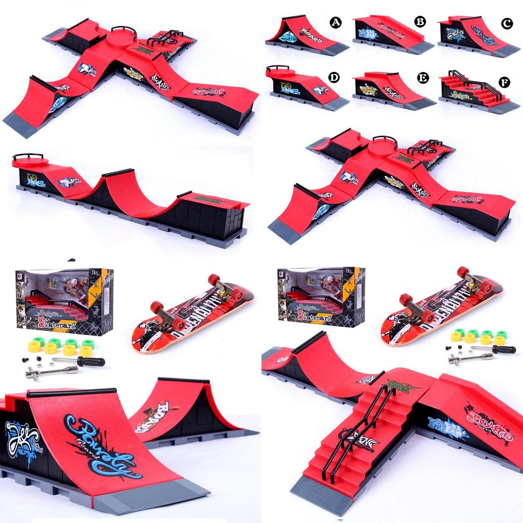 Ultimate Tech Deck Fingerboard Skate Park Ramp Part With Unique Graffiti Design