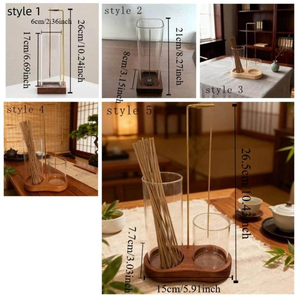 Zen Style Incense Stick Stand Minimalist Incense Burner Glass Incense Holder  Wellness Center