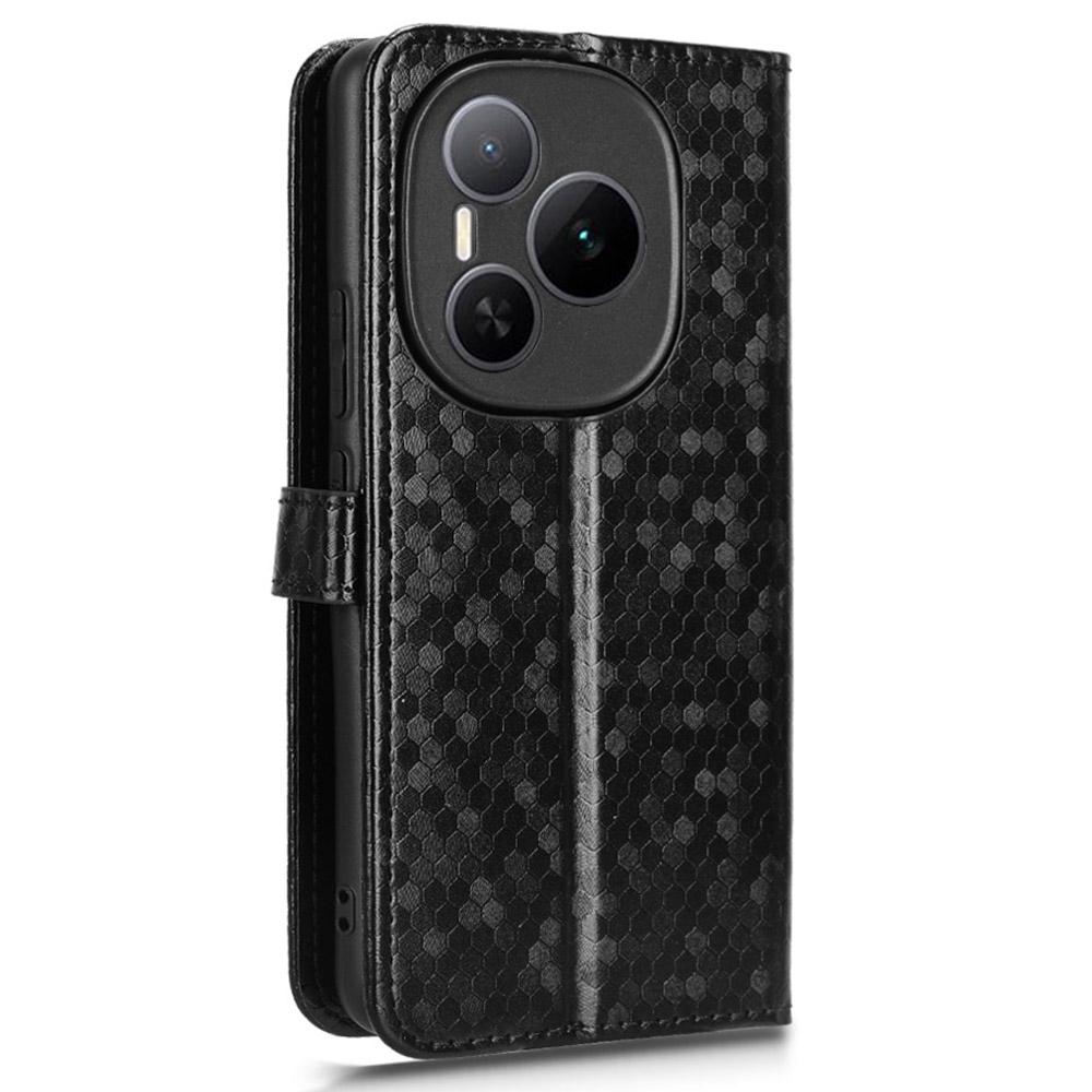 For Honor Power 5G Wallet Case Dot Pattern Imprint PU Leather Phone Cover