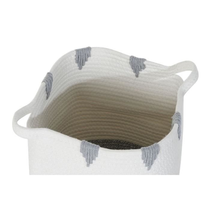 Basket - Boho - 34x34x40 Cm - 3 Pieces - Color: Beige - Ethnic Style