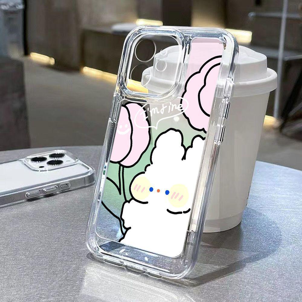 Glutinous Rice Rabbit Is Suitable for iPhone17 Mobile Phone Case Apple 16Pro/13 Simple 15ProMax All-inclusive Cute