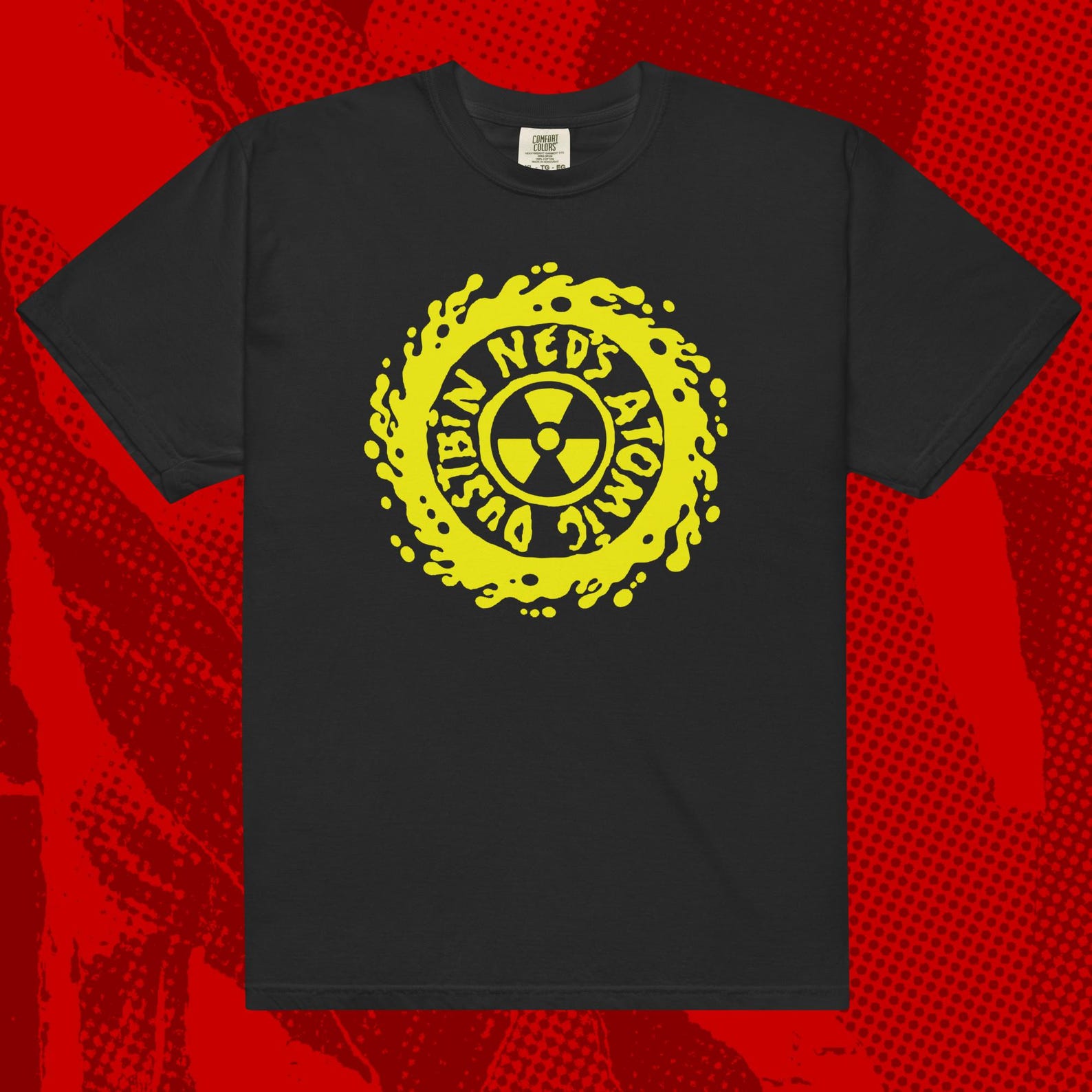 Ned s Atomic Dustbin Logo Shirt | Alternative Jesus Jones Inspiral Carpets Charlatans L