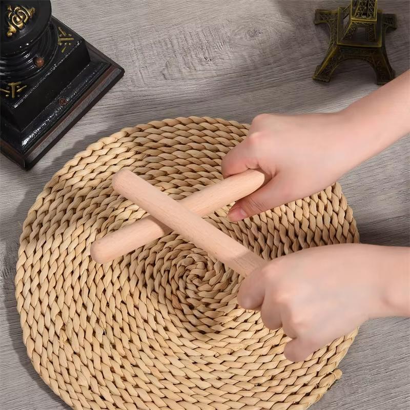 8pcs Wooden Drum Sticks - Classical Music Rhythm Sticks for Beginners - Perfect Percussion Muscial Instrument