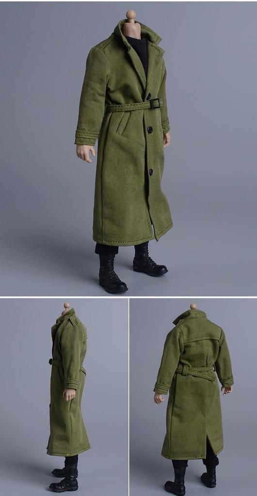 1/12 scale fashion coat, windbreaker, military British long trench coat (body, head, shoes, etc. not included)