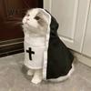Pet Halloween Costume Cat Nun Costume, Cute Outfit, Cosplay Clothes, Comfortable Fun Party Outfit for Small Medium Dogs Cats Easy