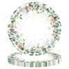 Sage Paper Plates, Eucalyptus Leaf Plates, Flower Disposable Paper Cups, Tissues, Tablecloths, Wedding, Birthday and Party Tableware